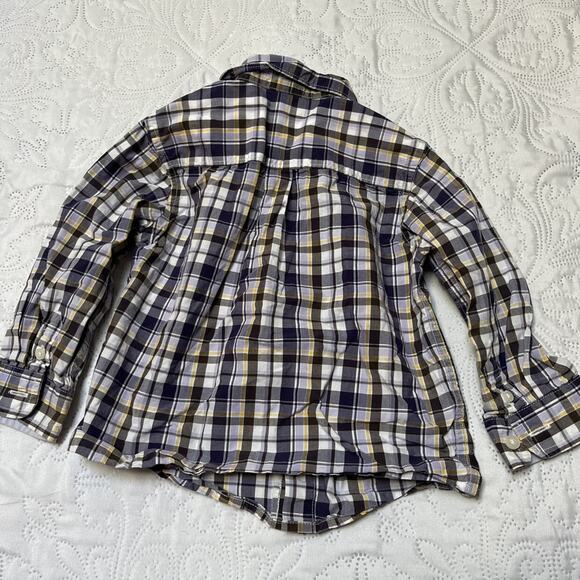 Janie And Jack Plaid Oxford Shirt Size 24m - Picture 3 of 6